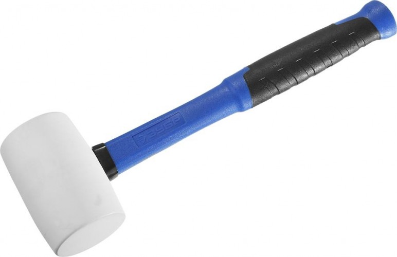 Киянка ЗУБР ПРОФЕССИОНАЛ резиновая белая, с фиберглассовой ручкой, 450г 20531-450_z02