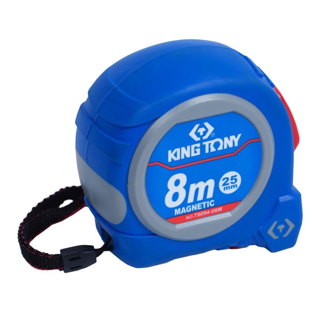 Рулетка измерительная KING TONY 8 м, магнитный крюк