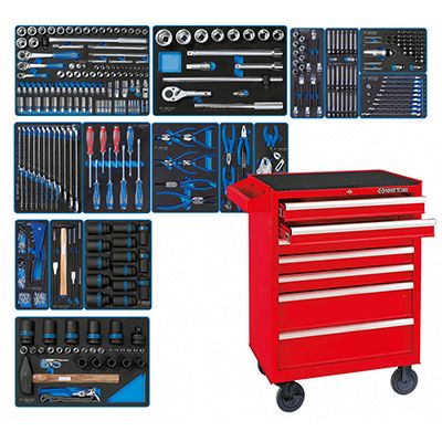 Набор инструментов KING TONY 932-000AMG в серой тележке, 173 предмета - изображение 10