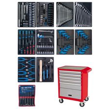 Набор инструментов KING TONY 932-000AMR в красной тележке, 173 предмета - изображение 2