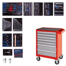 Набор инструментов KING TONY 934-100AMR в красной тележке, 204 предмета - изображение 2