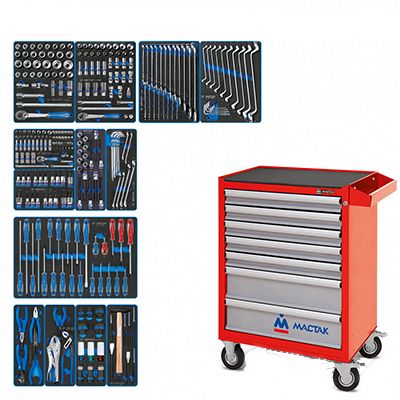 Набор инструментов KING TONY ACTION в синей тележке, 327 предметов - изображение 6