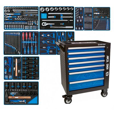 Набор инструментов KING TONY ACTION 934-327AMR в красной тележке, 327 предметов - изображение 6