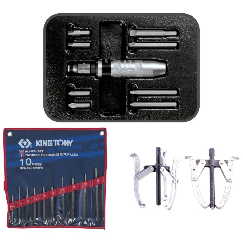 Набор инструментов KING TONY BASTION в черной тележке, 204 предмета - изображение 8