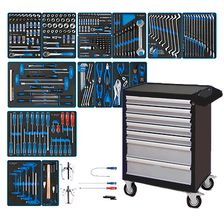 Набор инструментов KING TONY BOARD в чёрной тележке, 325 предметов - изображение 2