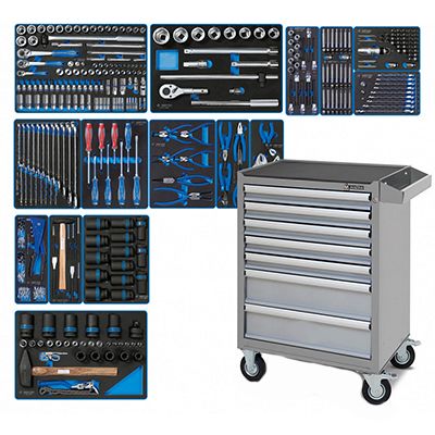 Набор инструментов KING TONY BOARD в чёрной тележке, 325 предметов - изображение 6