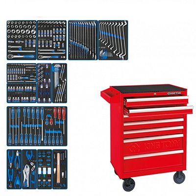 Набор инструментов KING TONY BOARD в чёрной тележке, 325 предметов - изображение 8