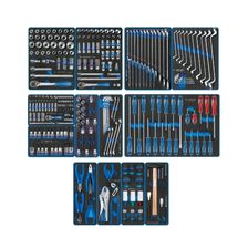 Набор инструментов KING TONY CLAIM в чёрной тележке, 286 предметов - изображение 4