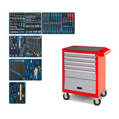 Набор инструментов KING TONY CLAIM в синей тележке, 286 предметов - изображение 5