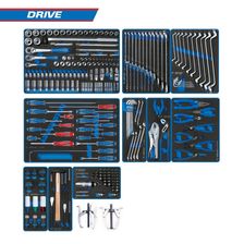 Набор инструментов KING TONY DRIVE в чёрной тележке, 251 предмет - изображение 2