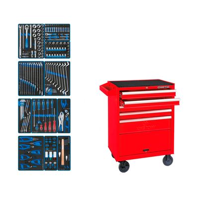 Набор инструментов KING TONY DRIVE в чёрной тележке, 251 предмет - изображение 5