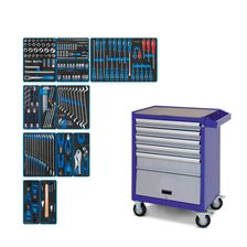 Набор инструментов KING TONY EFFORT в синей тележке, 235 предметов - изображение 2