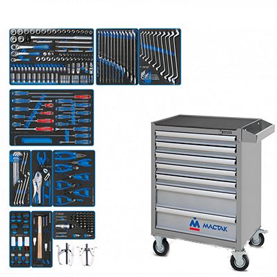 Набор инструментов KING TONY EFFORT в синей тележке, 235 предметов - изображение 5