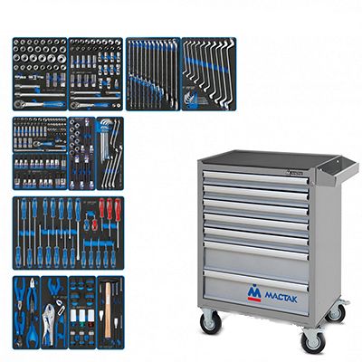 Набор инструментов KING TONY EFFORT в синей тележке, 235 предметов - изображение 7