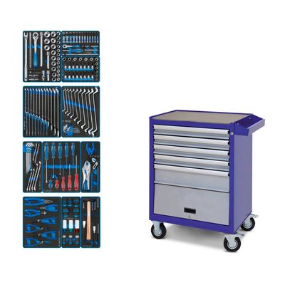 Набор инструментов KING TONY EFFORT 934-235AMR в красной тележке, 235 предметов - изображение 7