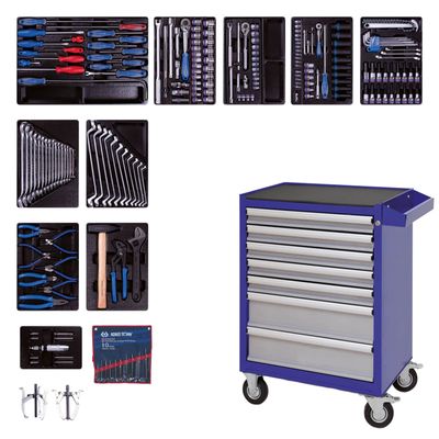 Набор инструментов KING TONY EFFORT 934-235AMR в красной тележке, 235 предметов - изображение 8