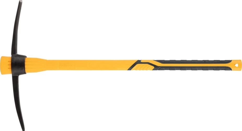 Кирка DENZEL  1500 г, узкая, фибергл. обрезиненная рукоятка 900 мм 21834 - изображение 4