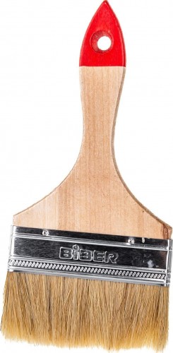 Кисть флейцевая Biber Эконом 31115 натур. щетина, дер. рукоятка, 75мм Тов-001971
