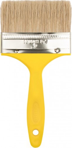 Кисть флейцевая Biber Эконом 31256 натур. щетина, пласт. рукоятка, 100мм Тов-169162
