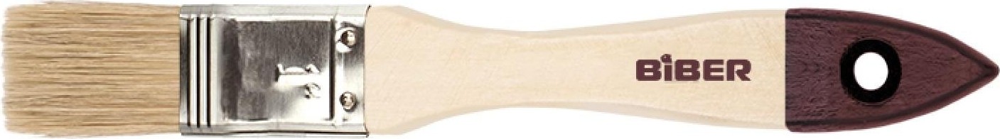Кисть флейцевая Biber Стандарт 31121 натур. щетина, дер. рукоятка, 20мм Тов-002009