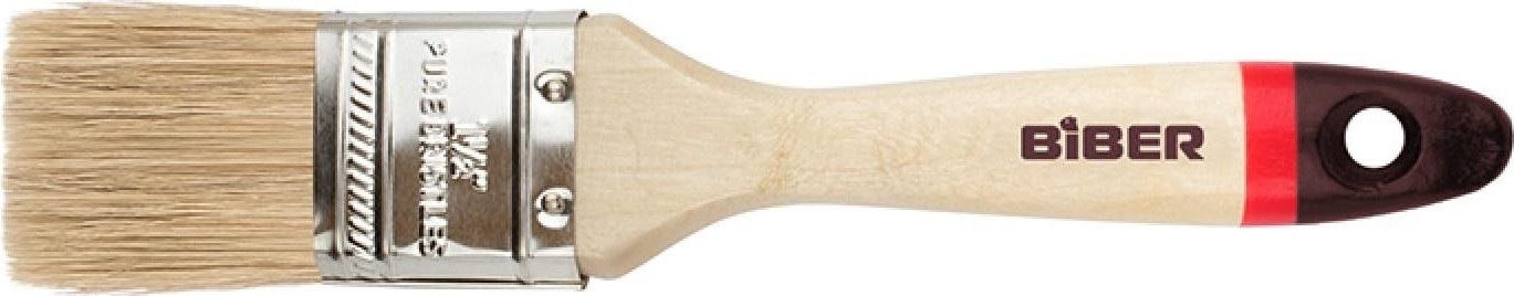 Кисть флейцевая Biber Суприм 31133 натур. щетина, дер. рукоятка, 38мм Тов-002015