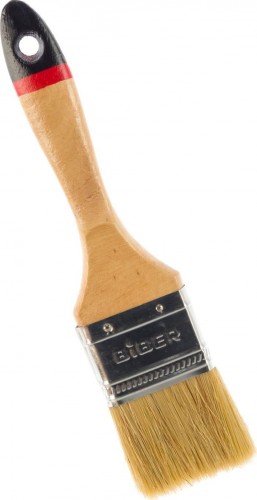 Кисть флейцевая Biber Суприм 31134 натур. щетина, дер. рукоятка, 50мм Тов-002017