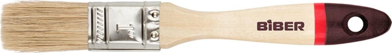 Кисть флейцевая Biber Суприм 31132 натур. щетина, дер. рукоятка, 25мм Тов-002013