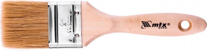 Кисть флейцевая MATRIX Евро 2" плоская, натуральная щетина, деревянная ручка// 83053