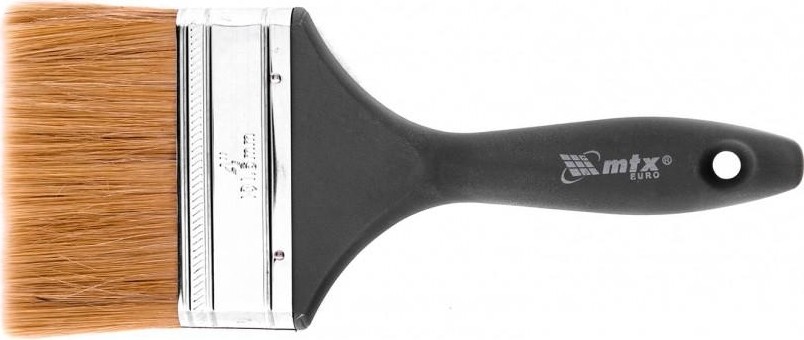 Кисть флейцевая MATRIX Евро 4" плоская, натуральная щетина, пластмассовая ручка 83067