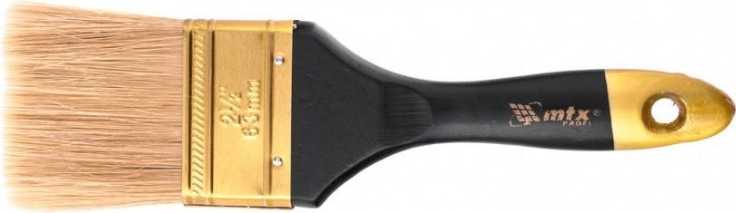 Кисть флейцевая MATRIX Профи 2,5" плоская натуральная щетина, деревянная ручка// 83153