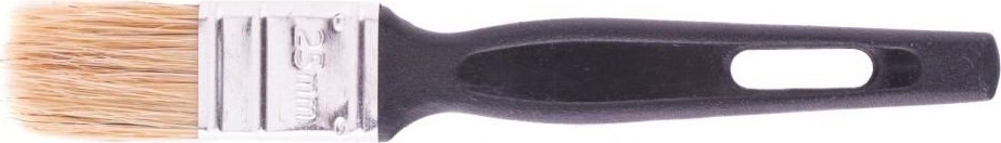 Кисть флейцевая СИБРТЕХ Стандарт, 25*6 натуральная щетина, пластиковая ручка 82502