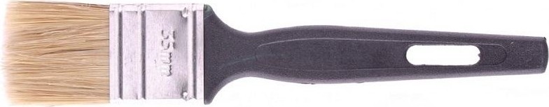 Кисть флейцевая СИБРТЕХ Стандарт, 35*6 натуральная щетина, пластиковая ручка 82503