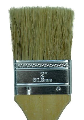 Кисть флейцевая СОЮЗ 9040-36-050С плоская standard 50мм, натуральная щетина, деревян - изображение 2