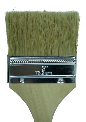 Кисть флейцевая СОЮЗ 9040-36-075С плоская standard 75мм, натуральная щетина, деревян - изображение 2