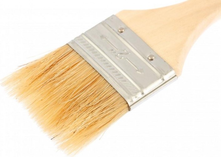 Кисть флейцевая Sparta Slimline 2" плоская (50 мм), натуральная щетина, деревянная ру 824305 - изображение 2