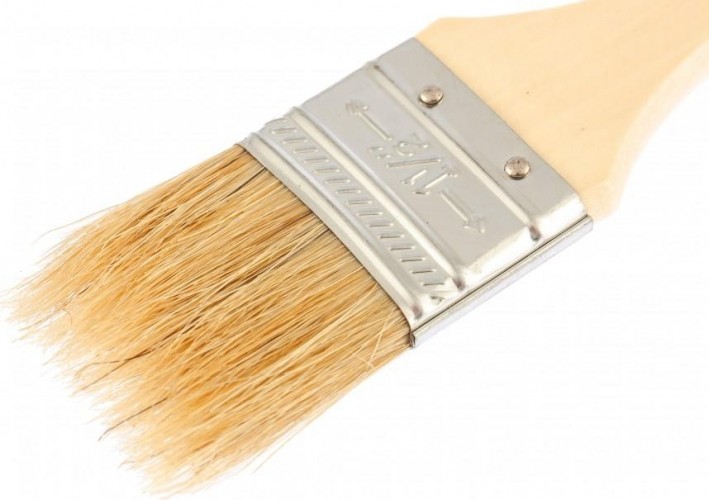 Кисть флейцевая Sparta Slimline 1,5" плоская (38 мм), натуральная щетина, деревянная ру 824255 - изображение 2