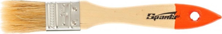 Кисть флейцевая Sparta Slimline 1" плоская (25 мм), натуральная щетина, деревянная ру 824205