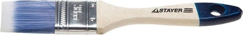 Кисть флейцевая STAYER AQUA-STANDARD плоская искусственная щетина, деревянная ручка, 38 01032-038