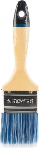 Кисть флейцевая STAYER EURO АQUA для ВД и акриловых ЛКМ, искусств щетина, деревян ручка, 63мм 01062-063 - изображение 5