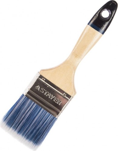 Кисть флейцевая STAYER EURO АQUA для ВД и акриловых ЛКМ, искусств щетина, деревян ручка, 63мм 01062-063