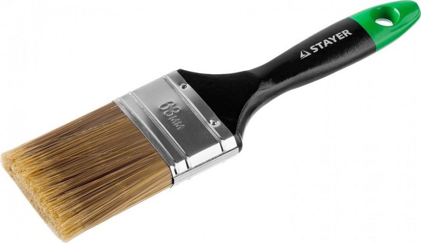 Кисть флейцевая STAYER KANEKARON-EURO плоская, искусственная щетина, деревянная ручка, 6 0106-063