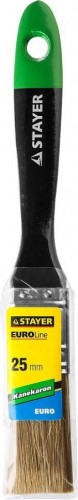 Кисть флейцевая STAYER KANEKARON-EURO плоская, искусственная щетина, деревянная ручка, 2 0106-025 - изображение 2