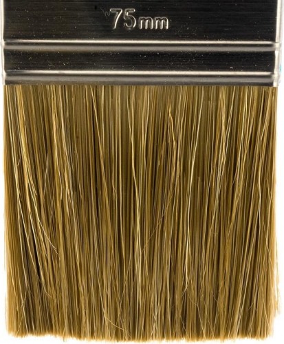 Кисть флейцевая STAYER LASUR-LUX плоская деревянная ручка, смешанная щетина, 75мм 01051-075 - изображение 4