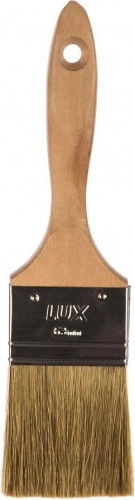 Кисть флейцевая STAYER LASUR-LUX плоская деревянная ручка, смешанная щетина, 63мм 01051-063