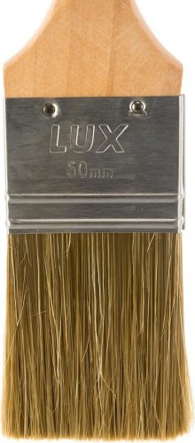 Кисть флейцевая STAYER LASUR-LUX плоская деревянная ручка, смешанная щетина, 50мм 01051-050 - изображение 2