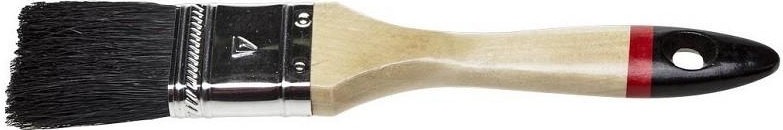 Кисть флейцевая STAYER UNIVERSAL-EURO плоская черная натуральная щетина, деревянная ручк 01022-038