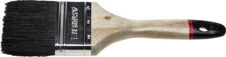 Кисть флейцевая STAYER UNIVERSAL-EURO плоская черная натуральная щетина, деревянная ручк 01022-075