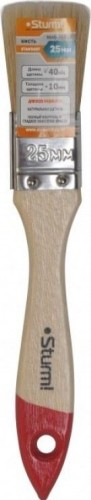 Кисть флейцевая Sturm 9040-21-025 1" (25мм), натуральная щетина, деревянная ручка