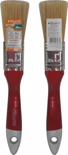 Кисть флейцевая Sturm 9040-23-020 3/4" (20мм), натуральная щетина, деревянная ручка - изображение 2