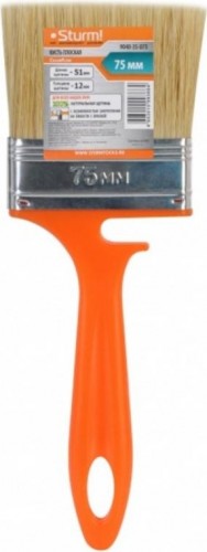 Кисть флейцевая Sturm 9040-35-075 3" (75мм), натурал.щетина, пластм.ручка с зацепом